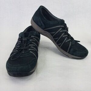 Dansko Honor Slip On Shoes Women's EU 41 US 10.5-11 Suede Leather Bungee Laces